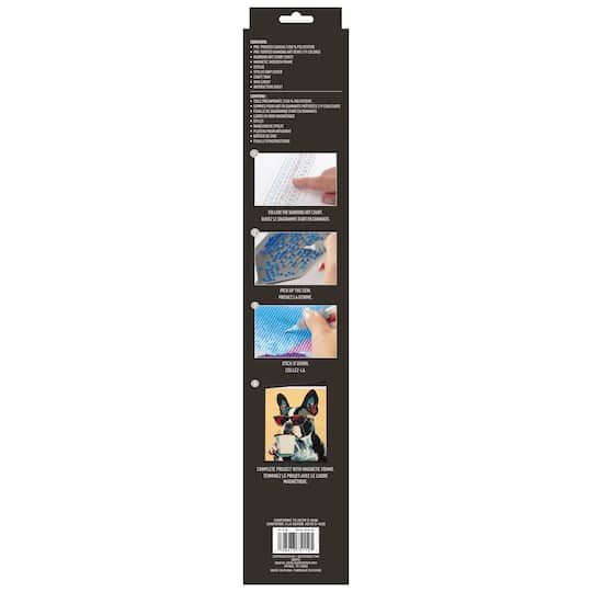 16" x 20" Cool Dog Diamond Art Kit with Wood Frame by Make Market®